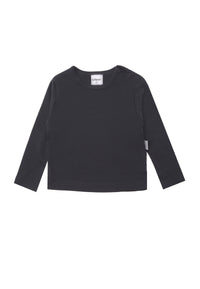 Langarmshirt in Anthrazit