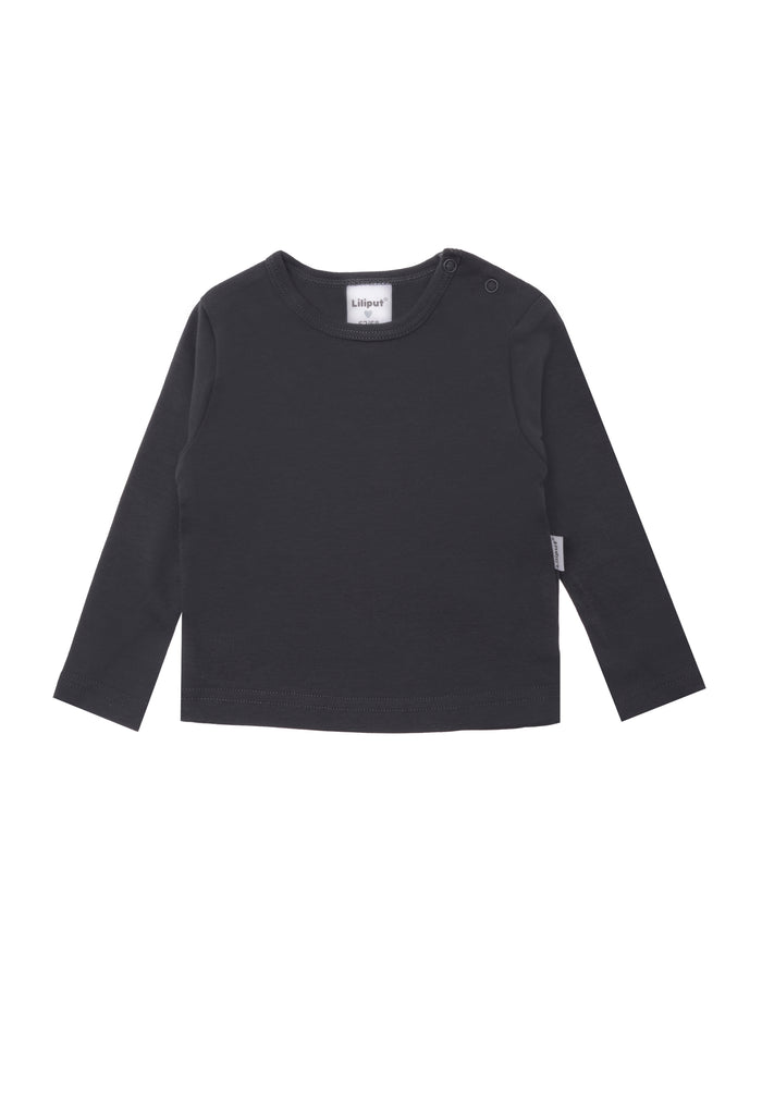 Langarmshirt in Anthrazit