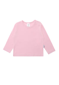 Langarmshirt aus Bio-Baumwolle in rosa
