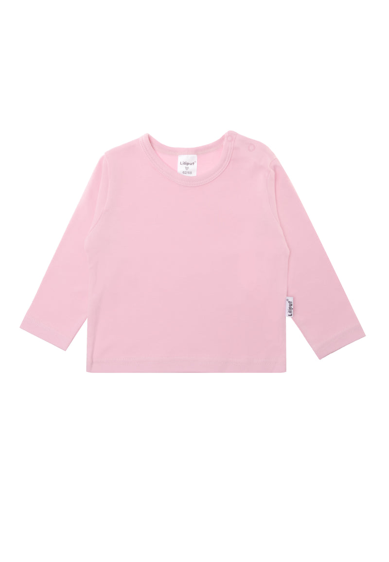 Langarmshirt aus Bio-Baumwolle in rosa