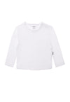Langarmshirt aus Bio-Baumwolle weiß