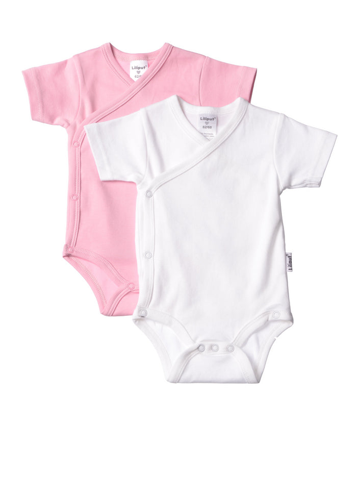 Set Wickelbody weiß und rosa 