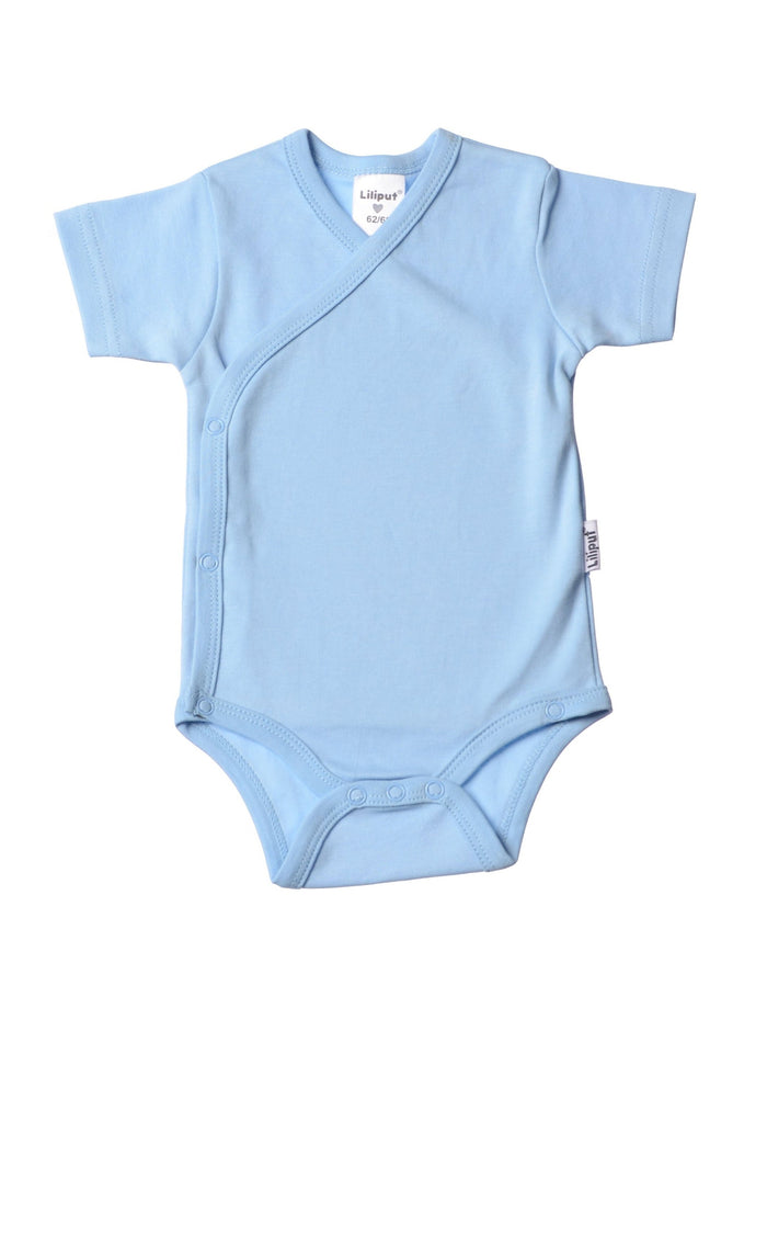 Wickelbody Bio-Baumwolle hellblau