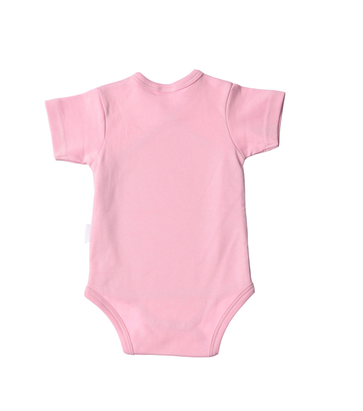 Wickelbody Bio-Baumwolle rosa Rückansicht