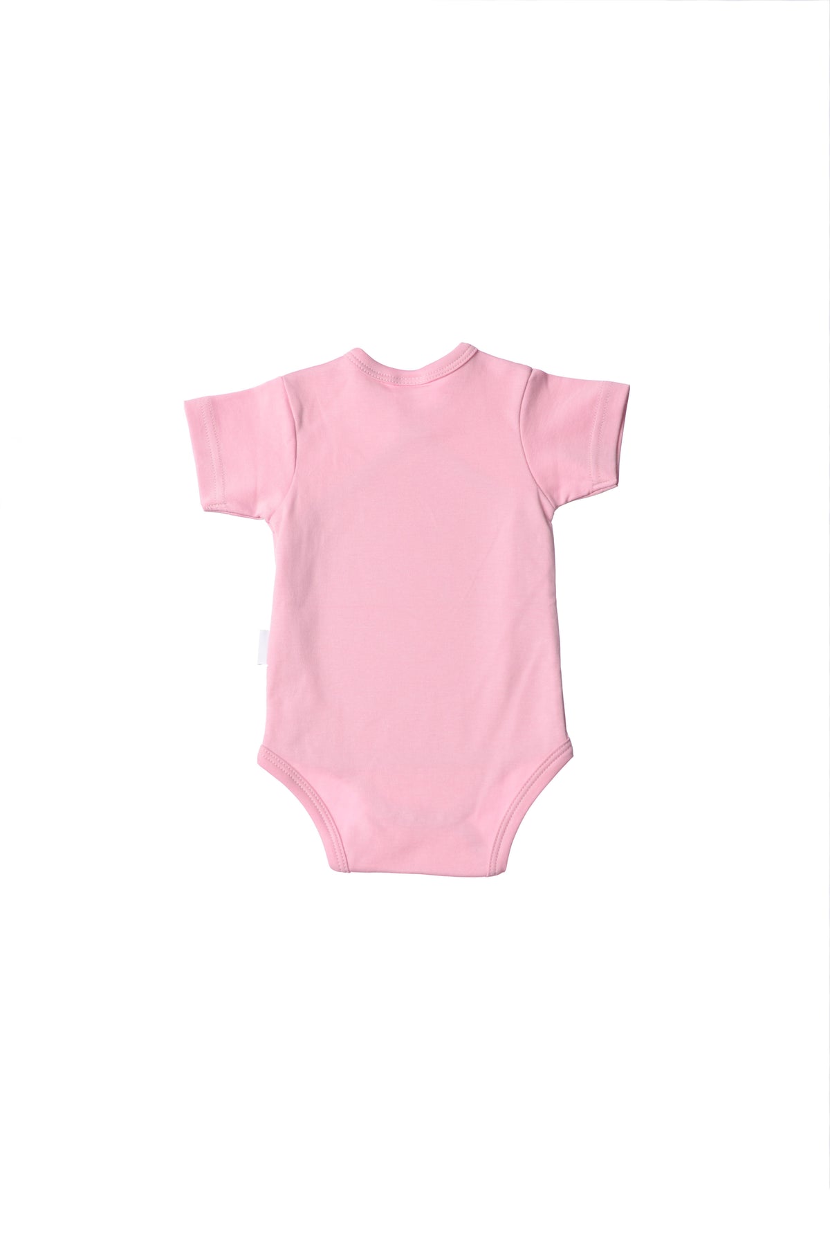 Wickelbody rosa Bio-Baumwolle Rückseite