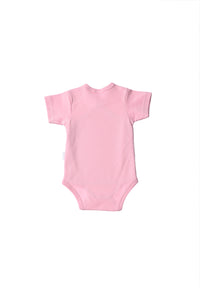 Wickelbody rosa Bio-Baumwolle Rückseite