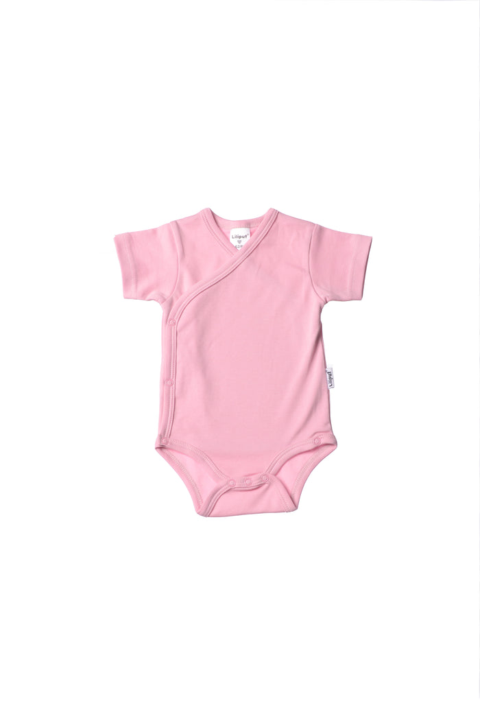 Wickelbody rosa Bio-Baumwolle