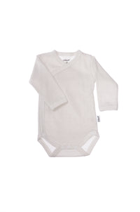 Wickelbody langarm beige gestreift