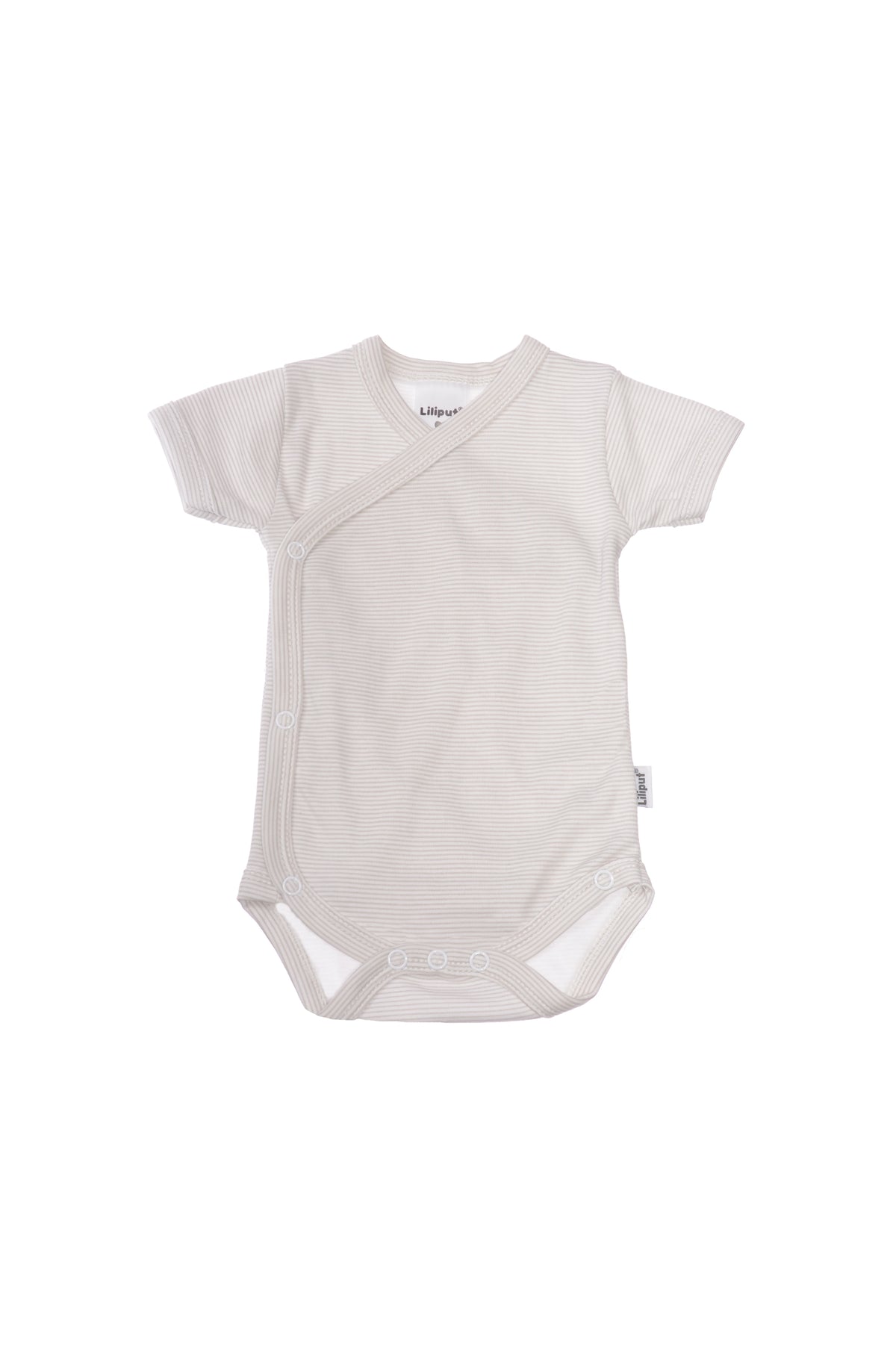 Wickelbody beige gestreift