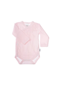 Wickelbody langarm rosa gestreift