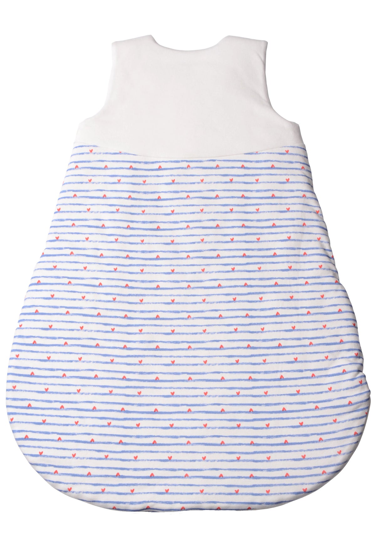Schlafsack mit Herzchenstickerei