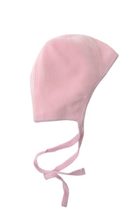 Bindemütze aus Fleece in Rosa