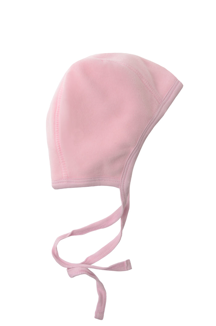 Bindemütze aus Fleece in Rosa