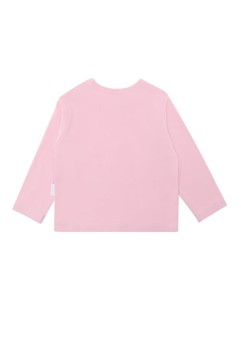 Langarmshirt aus Bio-Baumwolle in rosa