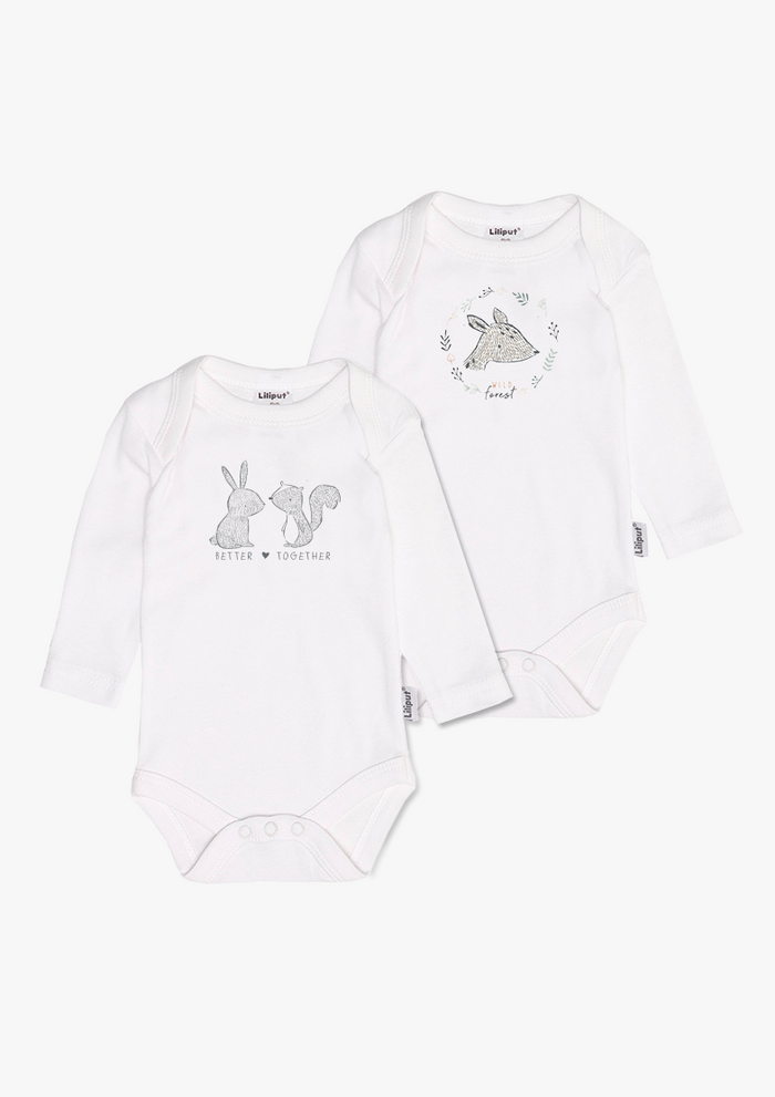 2er-Pack Langarm-Amineckbodys mit Wild Forest