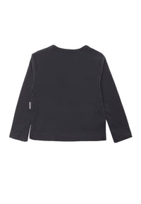 Langarmshirt in Anthrazit