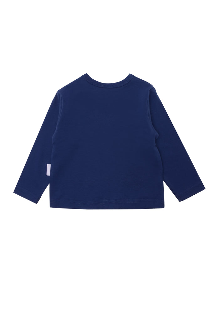 Langarmshirt aus Bio-Baumwolle marine