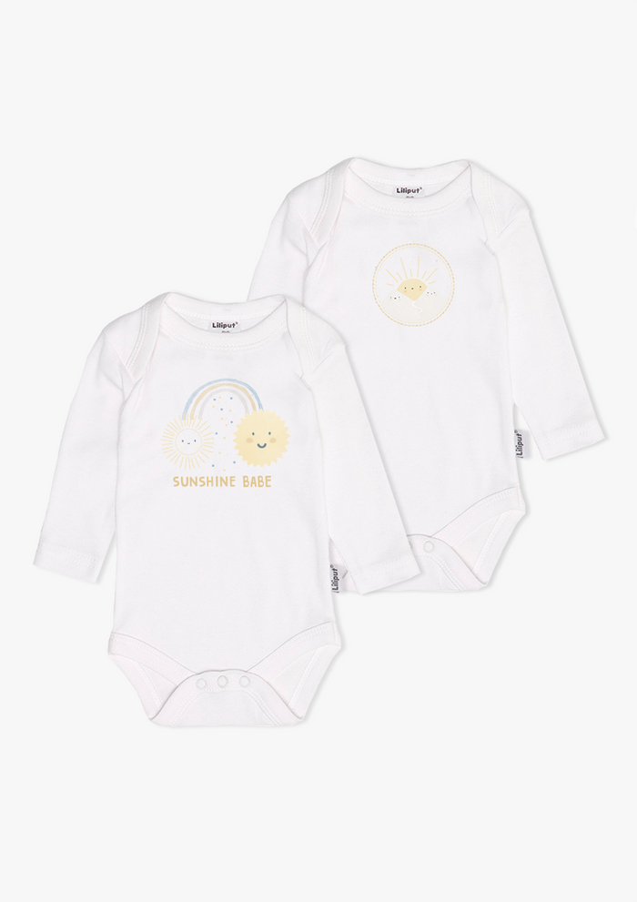 2er-Pack Langarm-Amineckbodys mit Sunshine