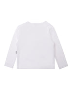 Langarmshirt aus Bio-Baumwolle weiß