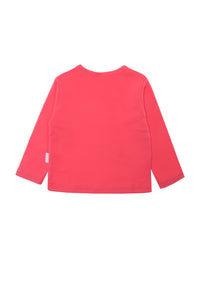Langarmshirt  Bio-Baumwolle in himbeer