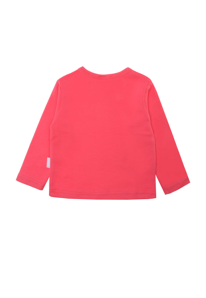 Langarmshirt  Bio-Baumwolle in himbeer