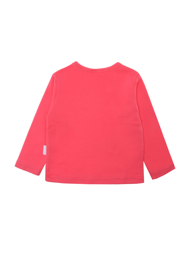 Langarmshirt  Bio-Baumwolle in himbeer