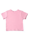 Rückseite Bio Baumwoll T-shirt in pink