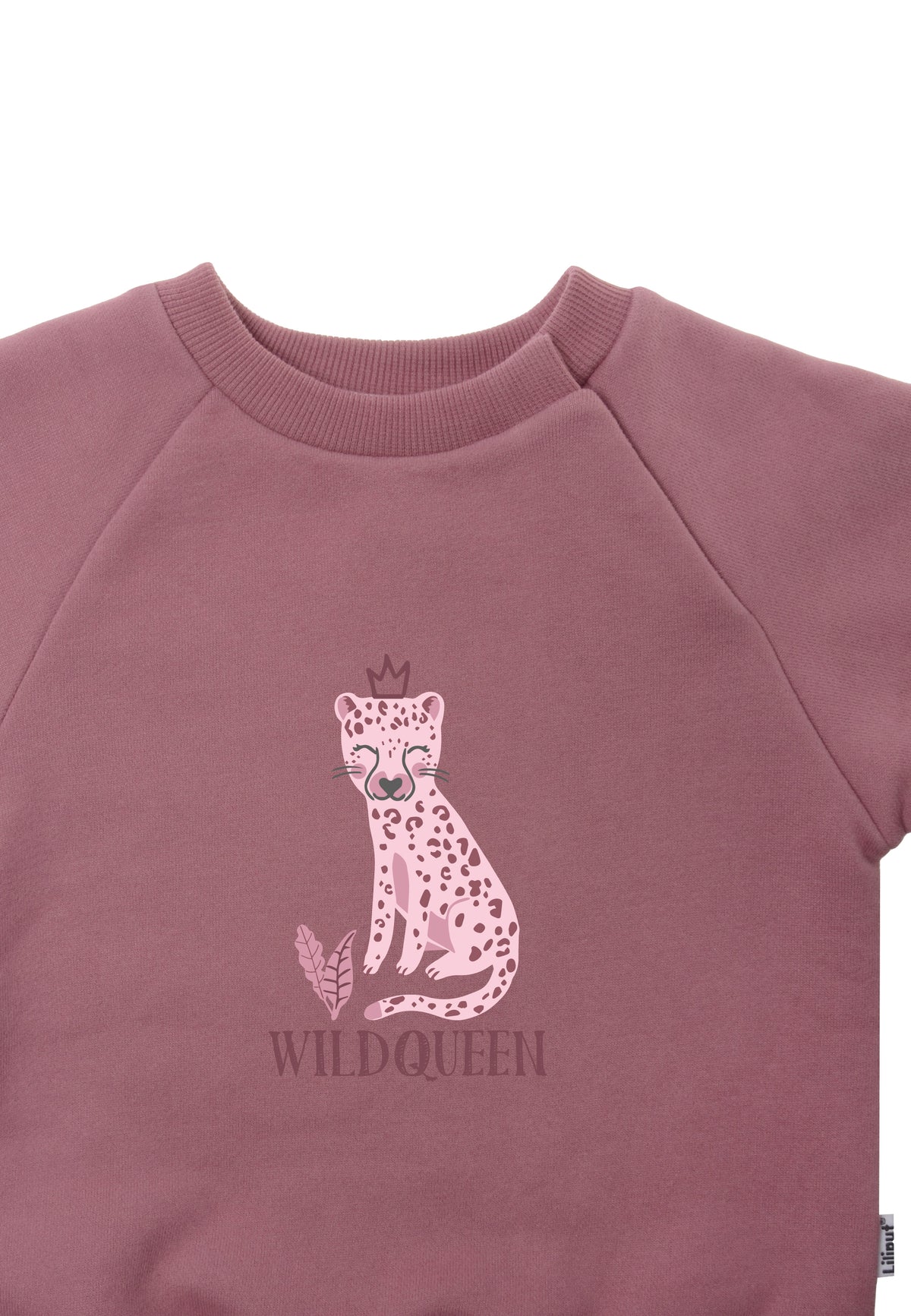 Detailaufnahme Sweatshirt in rosè.