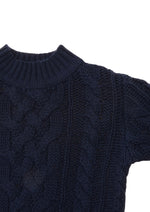 Detail Zopfmuster Pullover