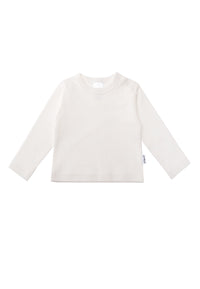 Langarmshirt in ecru.