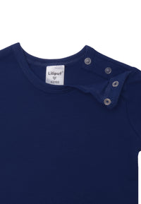 Langarmshirt aus Bio-Baumwolle marine