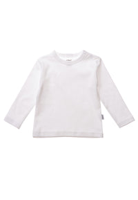 Langarmshirt in weiß.