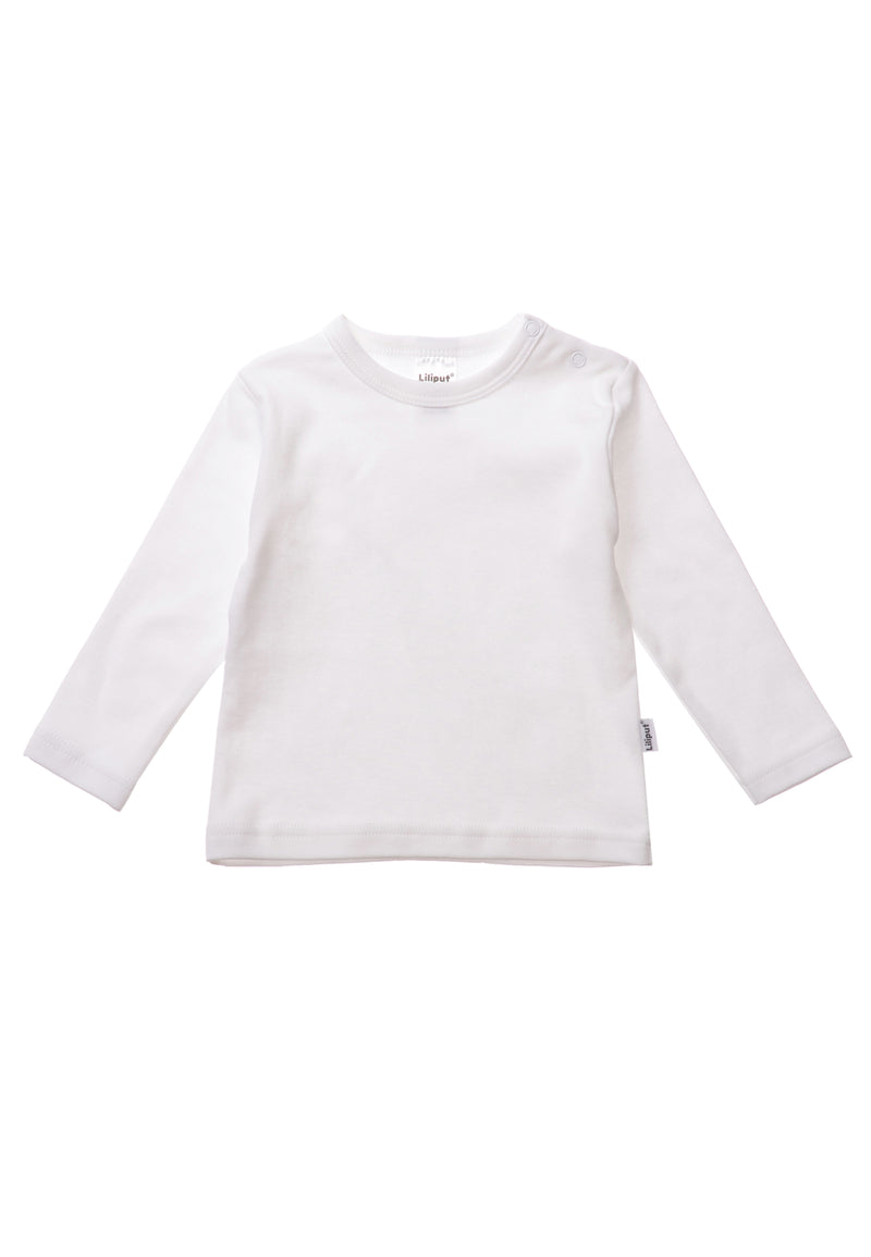 Langarmshirt in weiß.