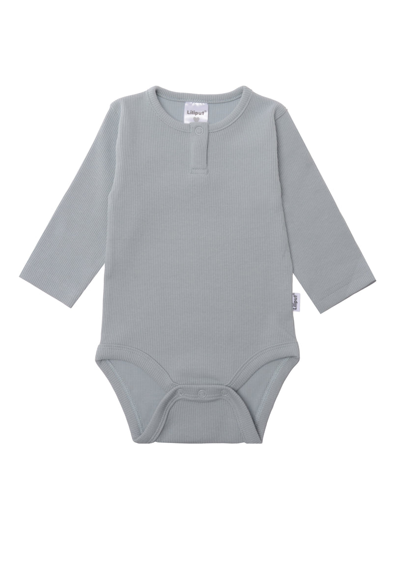 2-teiliges Set aus Rippbody blau und Moulin Roty Spielring