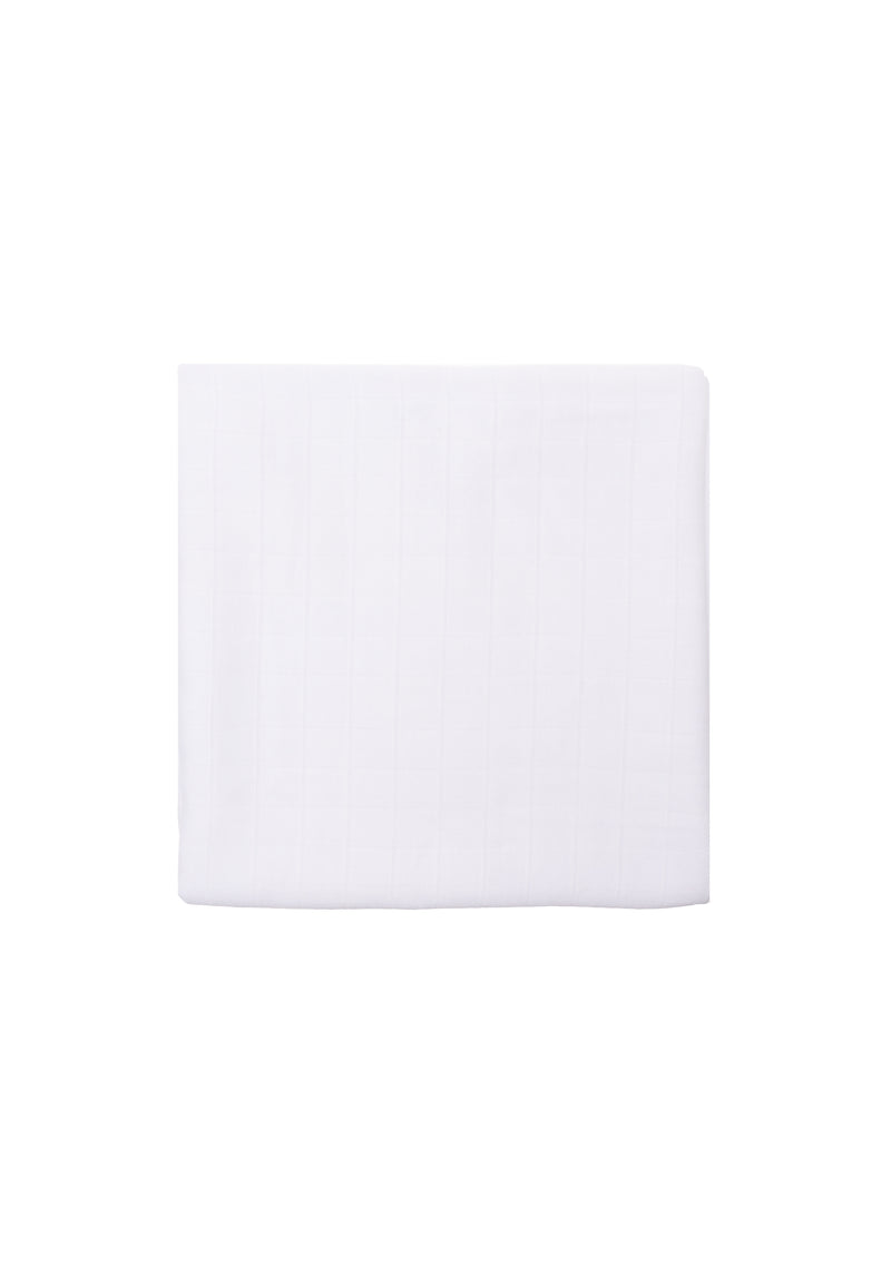 weißes Premium Musselintuch in 80x80cm.