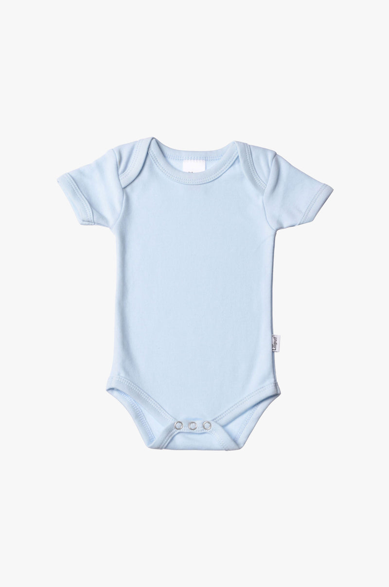 Kurzarm-Amineckbody in hellblau