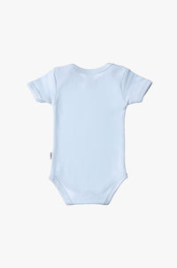 Kurzarm-Amineckbody in hellblau