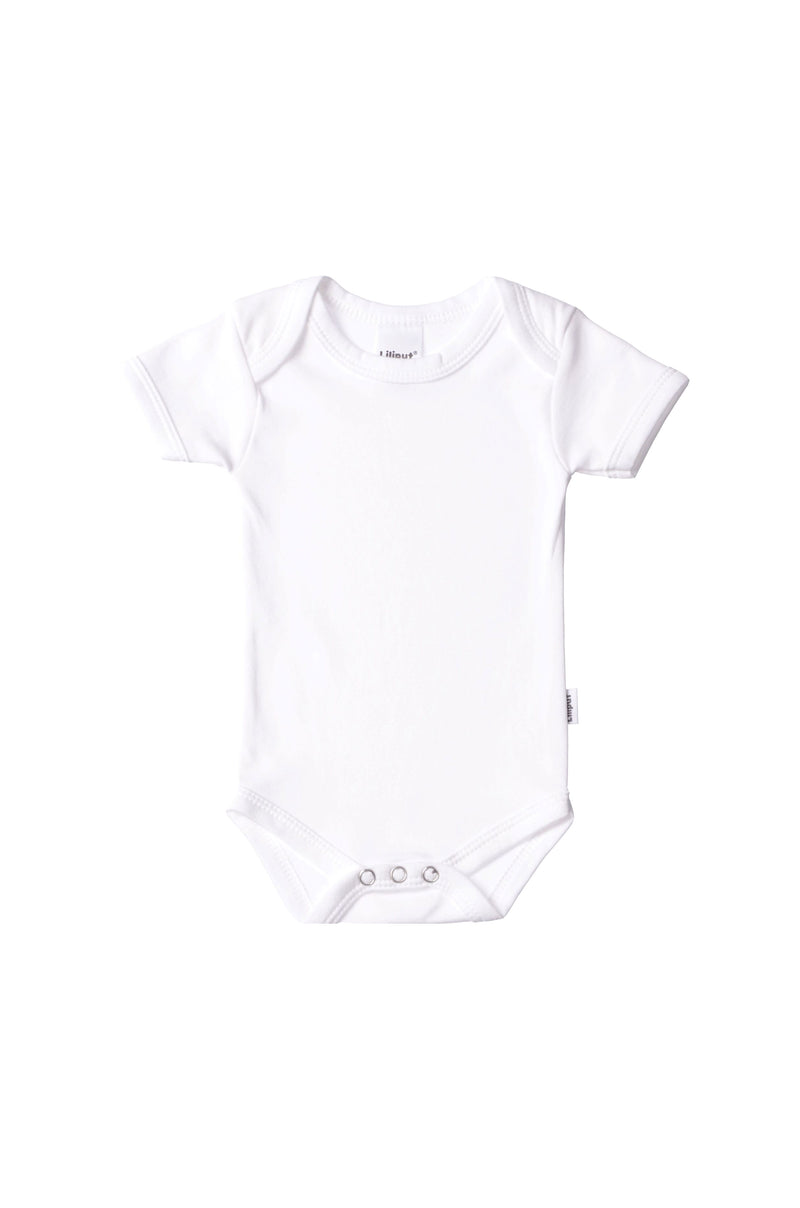 Kurzarm-Amineckbody in weiß