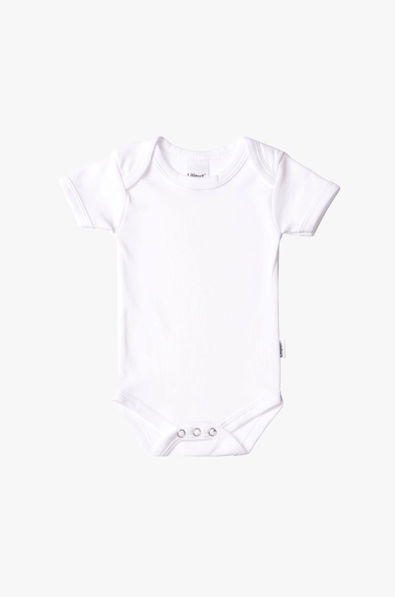 Kurzarm-Amineckbody in weiß