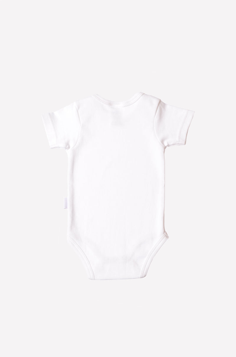 2er-Pack Kurzarm-Amineckbodys aus Bio-Baumwolle mit Regenbogen