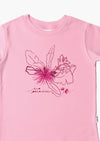 Kinder-T-Shirt aus Bio-Baumwolle in rosa mit Eco Paradise