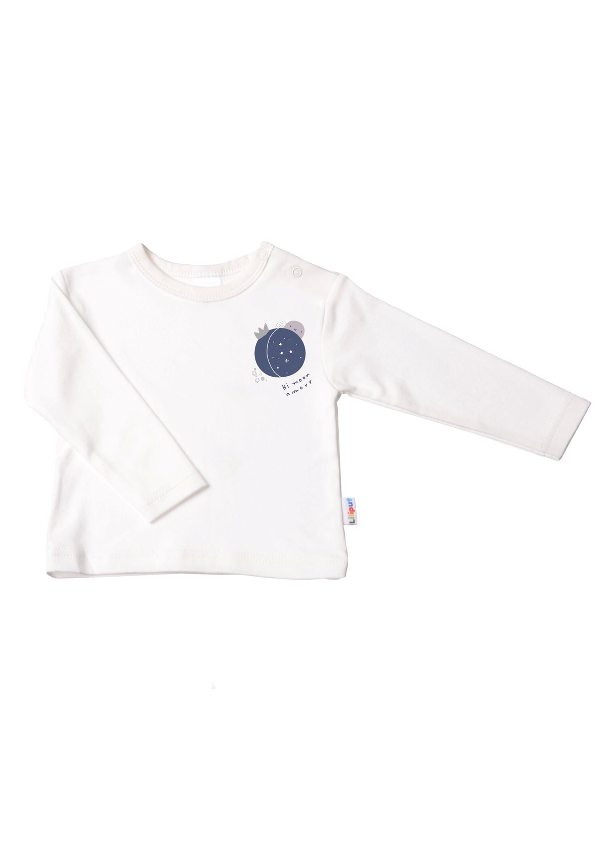 Langarmshirt in ecru mit my cosmos