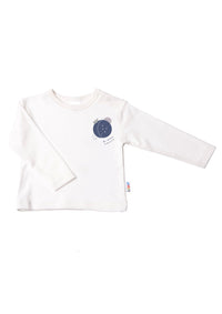Langarmshirt in ecru mit my cosmos