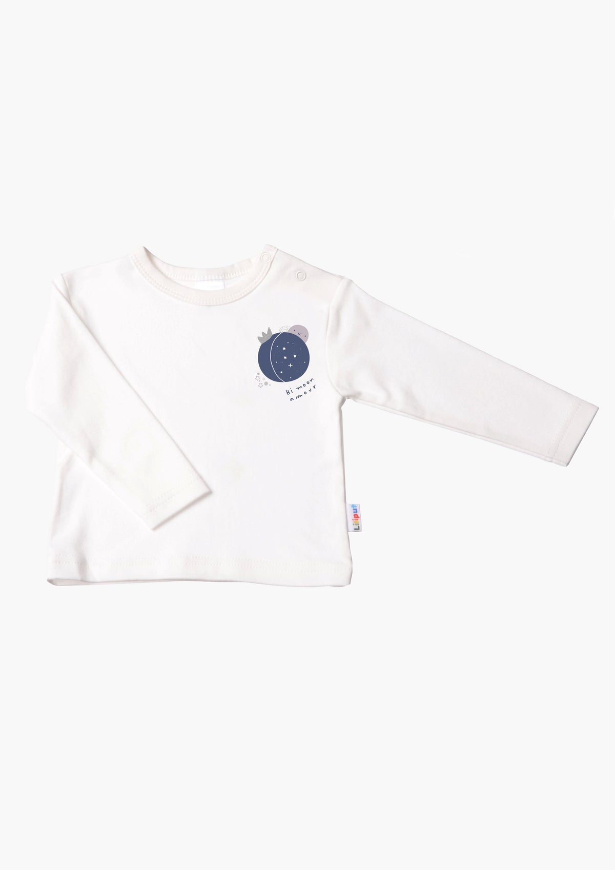 Langarmshirt in ecru mit my cosmos
