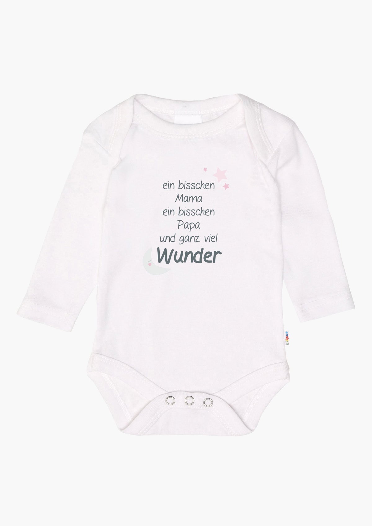 2er-Pack Langarm-Amineckbodys mit Mummy + Daddy