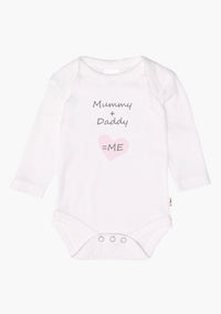 2er-Pack Langarm-Amineckbodys mit Mummy + Daddy