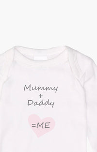 2er-Pack Langarm-Amineckbodys mit Mummy + Daddy