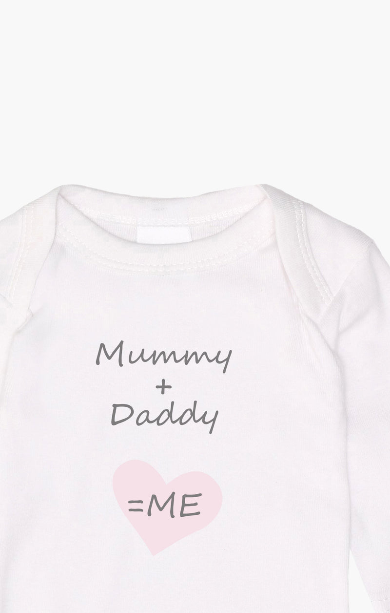2er-Pack Langarm-Amineckbodys mit Mummy + Daddy