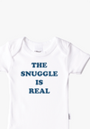 2er-Pack Kurzarm-Amineckbodys in weiß mit The snuggle is real