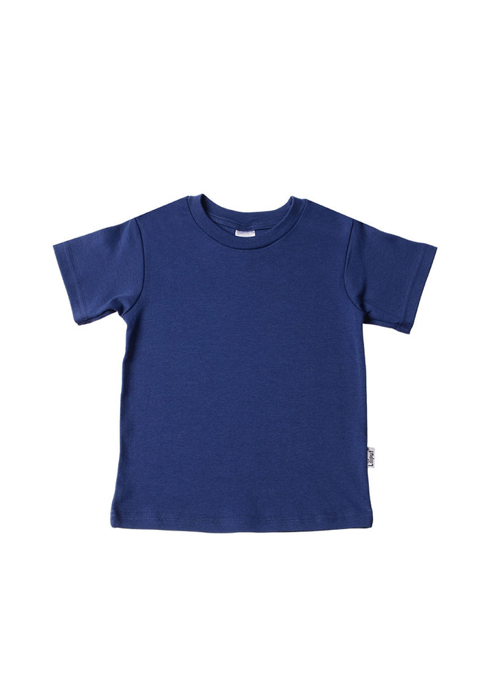 Kinder-T-Shirt aus Bio-Baumwolle in marine